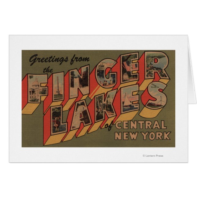 Fingerlakes, New York - Large Letter Scenes (Front Horizontal)