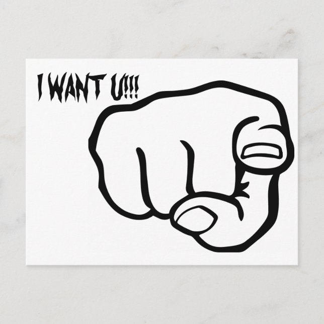 FingerPointing Postcard (Front)