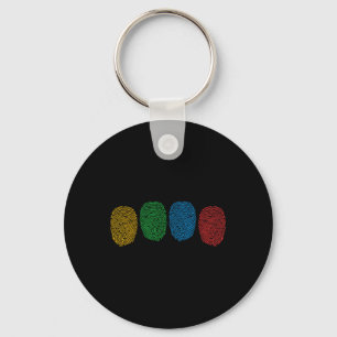 Fingerprint Autism Awareness Neurodiversity Autism Keychain