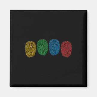 Fingerprint Autism Awareness Neurodiversity Autism Magnet