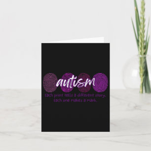 Fingerprint Autism Each Print Tells A Different St Card