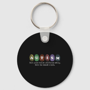 Fingerprint Autism Each Print Tells A Different St Keychain