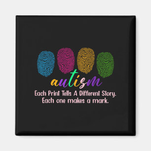 Fingerprint Autism Shirt1  Magnet