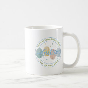 Fingerprint Autism Shirt Each Print Tells A Differ Coffee Mug