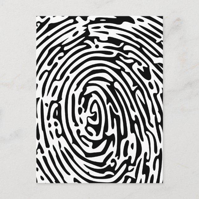 Fingerprint Background Postcard (Front)