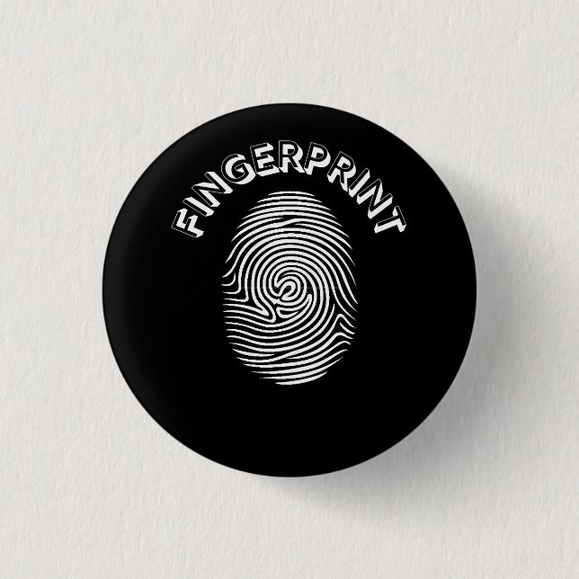 Fingerprint design   1 inch round button (Front)