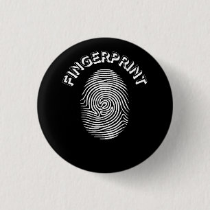 Fingerprint design 1 inch round button