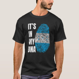 Fingerprint DNA Biometry Flag Honduras T-Shirt