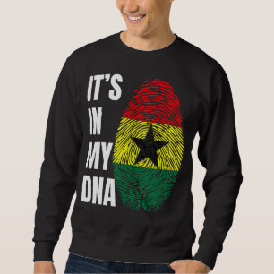 Fingerprint DNA Biometry Ghanaian Flag Ghana Sweatshirt