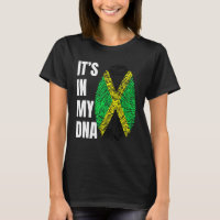 Fingerprint DNA Biometry Jamaican Flag Jamaica