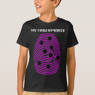 Fingerprint Fun T1d Type 1 Diabetes Awareness Wome T-Shirt