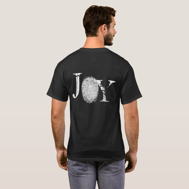 Fingerprint Joy Black T-shirt (Back Full)