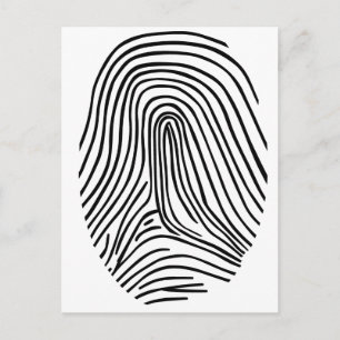 Fingerprint Postcard