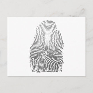 Fingerprint Postcard
