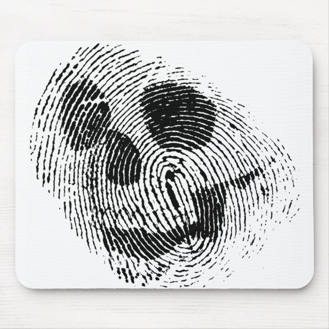 Fingerprint skull mouse pad (Front)