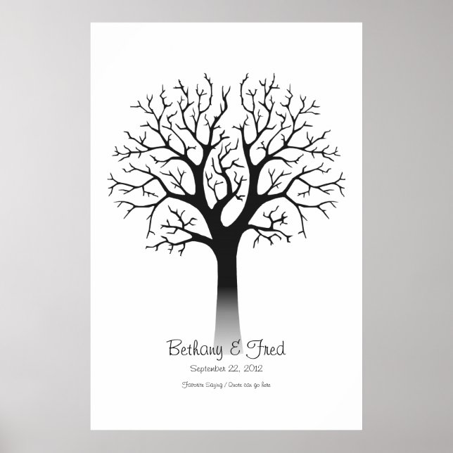 Fingerprint Tree 24"x36" Poster (Front)