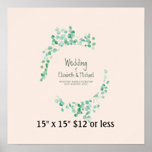 Fingerprint Tree Wreath Greenery Guestbook Budget