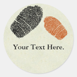 Fingerprints Stickers or Name Tags