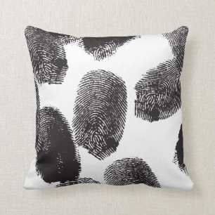 Fingerprints Throw Pillow