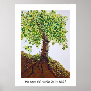 Fingerprints Tree Poster