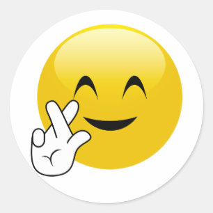 Fingers Crossed Emoji Stickers