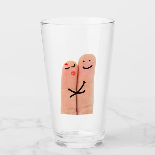 Fingers in love glass (Front)