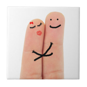 Fingers in love tile
