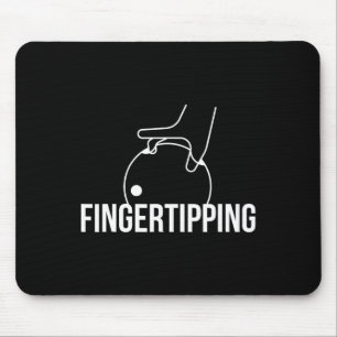 Fingertipping Bowling Grip Design For Bowlers Thro Mouse Pad