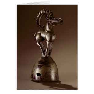Finial with a mountain goat