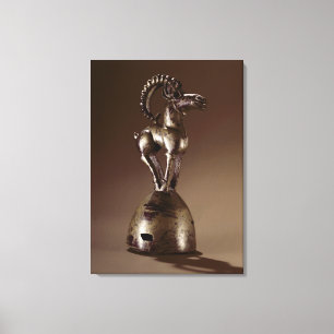 Finial with a mountain goat canvas print