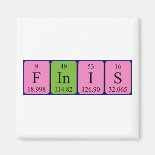 Finis periodic table name magnet