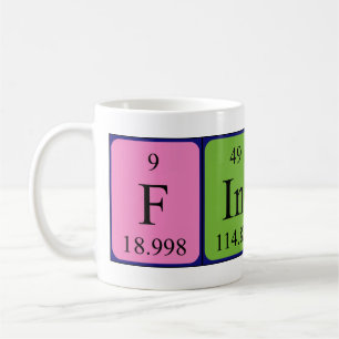 Finis periodic table name mug