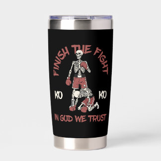 Finish the Fight In God We Trust | Patriotic Faith Insulated Tumbler