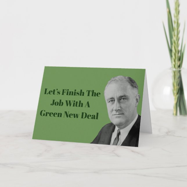 Finish The Job Green New Deal Card (Front)