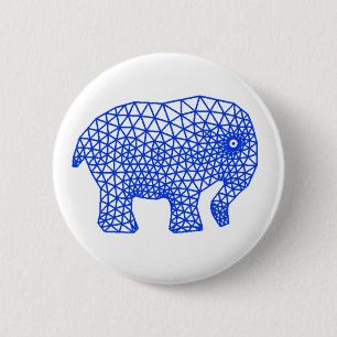 Finite Elephant 2 Inch Round Button