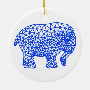 Finite Elephant Ceramic Ornament