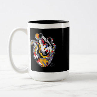 "FINJAN" Nabil Khazen Mug. Two-Tone Coffee Mug