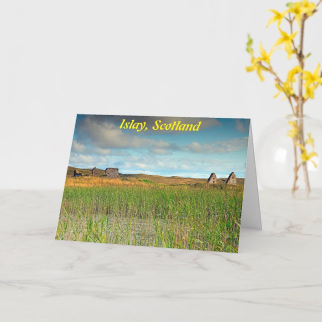 Finlaggan, Islay, Scotland Card (Yellow Flower)