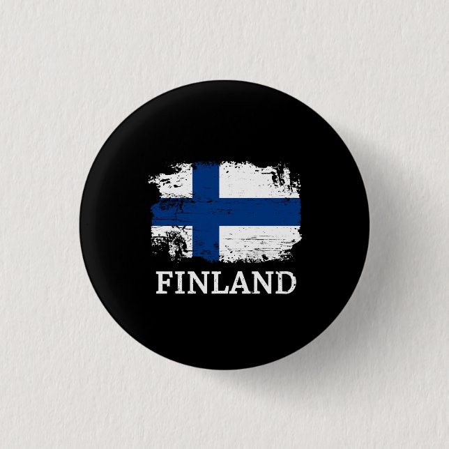 Finland 1 Inch Round Button (Front)