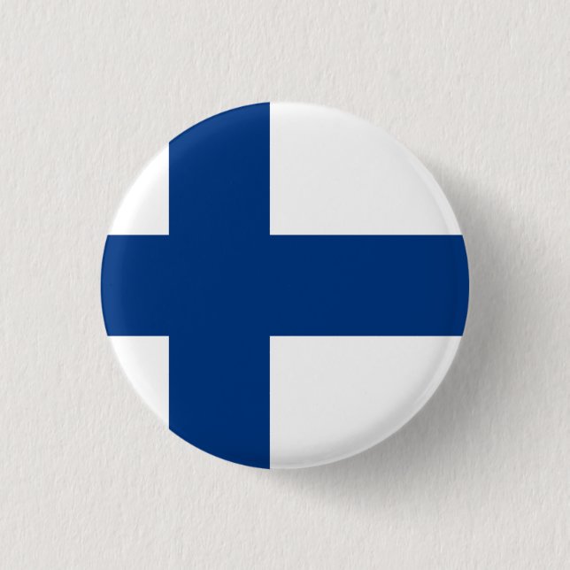 Finland 1 Inch Round Button (Front)