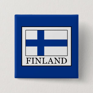 Finland 2 Inch Square Button