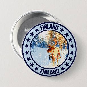 Finland 3 inch round button