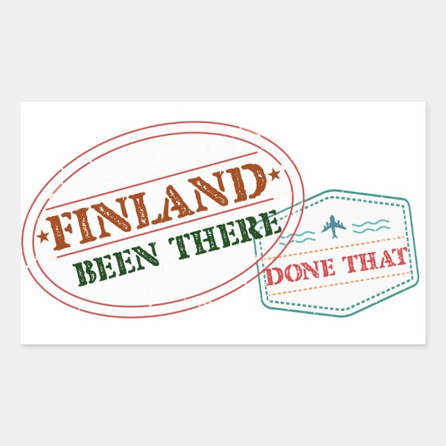 Finland Been There Done That Sticker (Front)