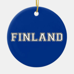Finland Ceramic Ornament