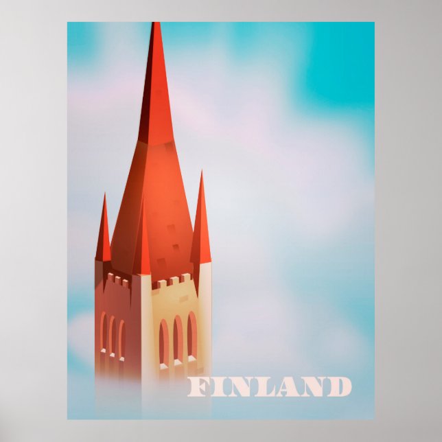 Finland church travel poster (Front)