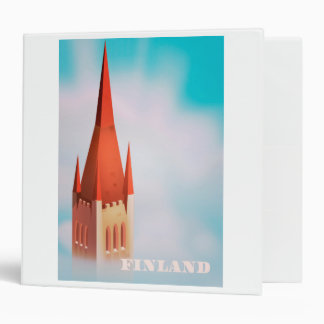 Finland church travel poster binder