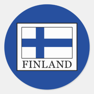 Finland Classic Round Sticker