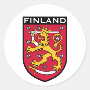 Finland Classic Round Sticker