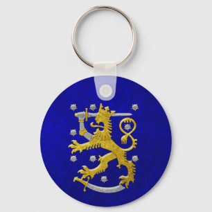 Finland Coat of Arms Keychain