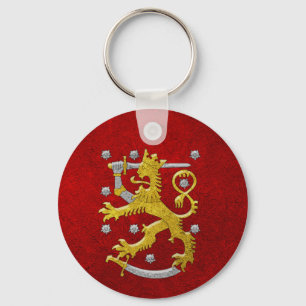 Finland Coat of Arms Keychain
